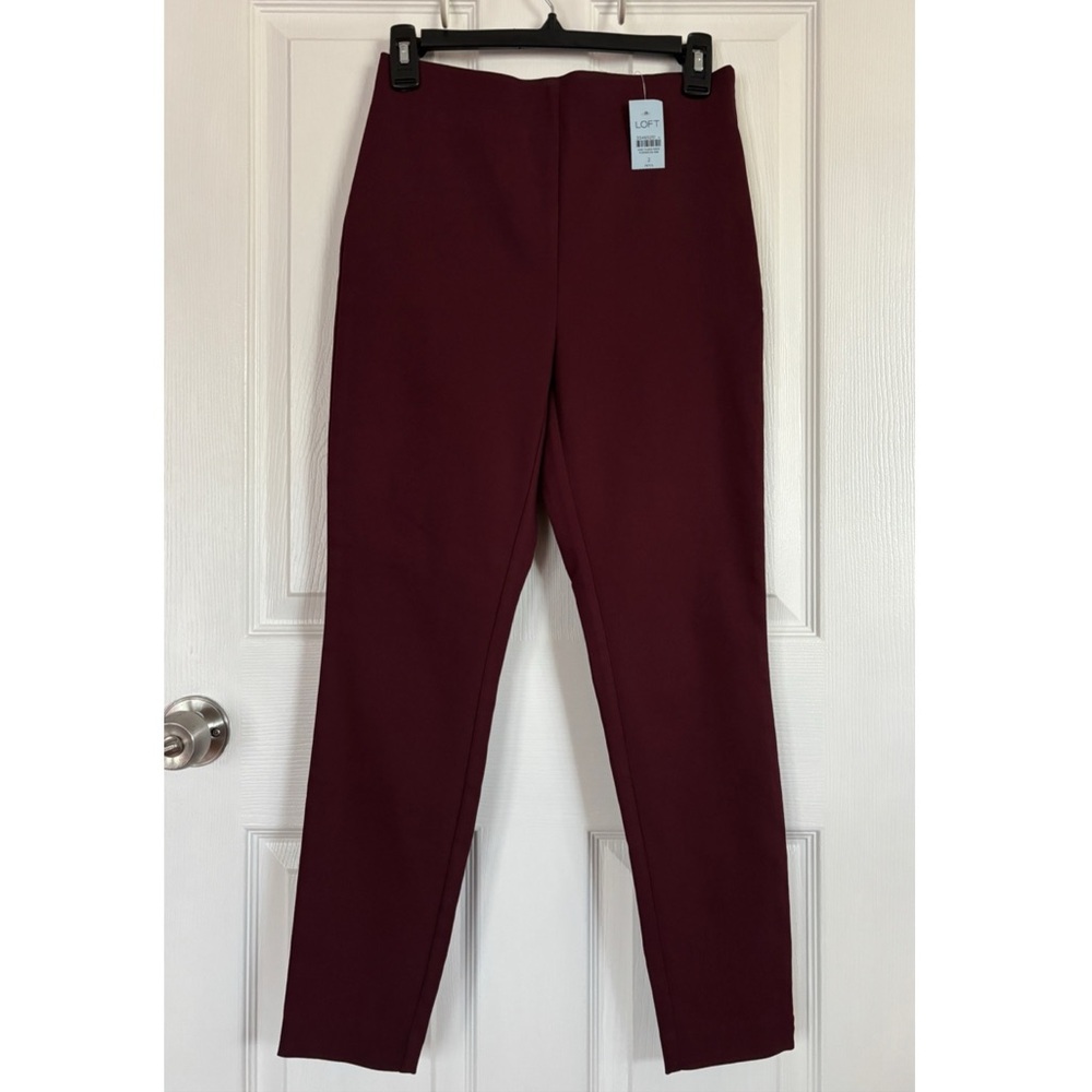 Loft High Waist Skinny Fitted Leg Dress Pants